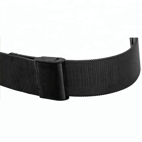 Fitbit Versa 3 / Sense ranneke ruostumaton teräs musta