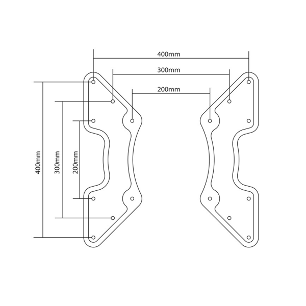 Adapter för TV-väggfäste med VESA-dimension