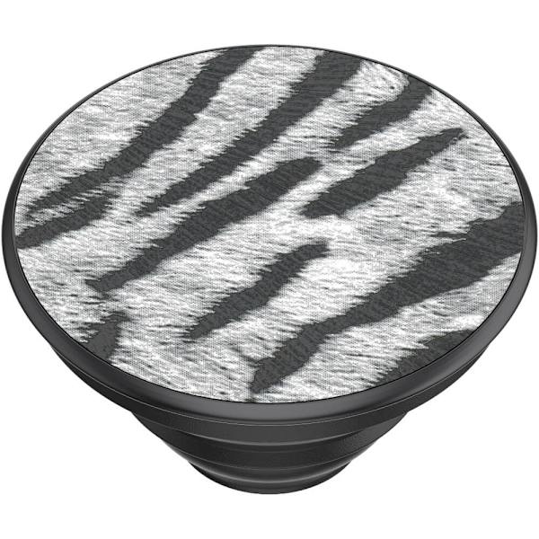 Vegan Leather Zebra Avtagbart Grip med Ställfunktion Premium