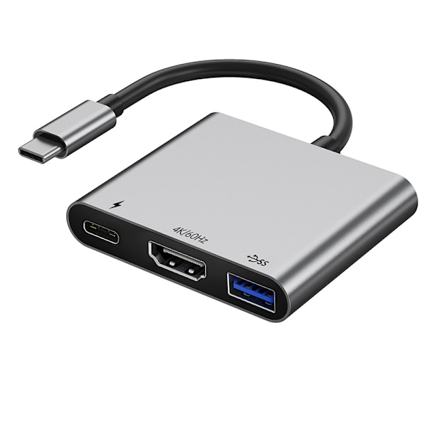 Kompakti 4K60Hz USB-C -keskitin PD100W-latauksella