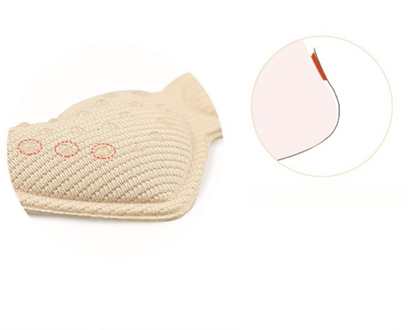 Hælgreb (2 par) - 3 mm Beige Beige
