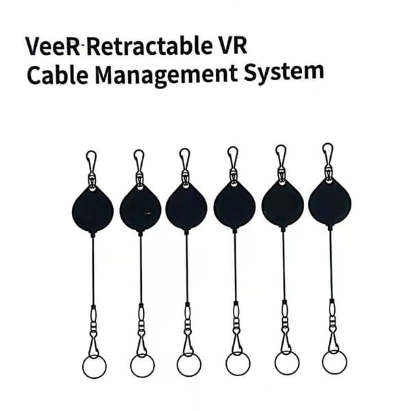 VR Headset Kabelstyring Udtrækkeligt Remhjulssystem (6-pak)