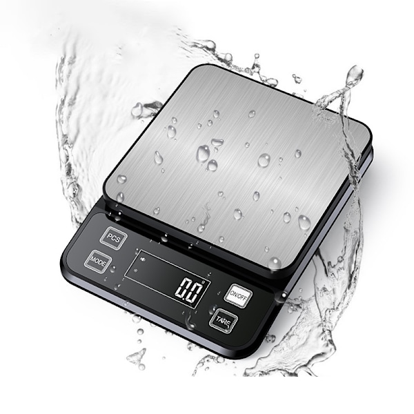 Digital køkkenvægt - Vandtæt og præcis 5 kg/0,1 g