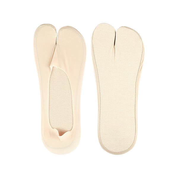 Ice Silk Split Toe No Show Socks - 4 Pairs Summer Socks