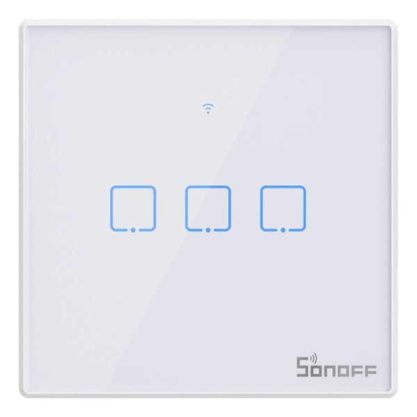 Smart Switch WiFi + RF 433 Sonoff T2 EU TX (3-kanavainen) päivitetty
