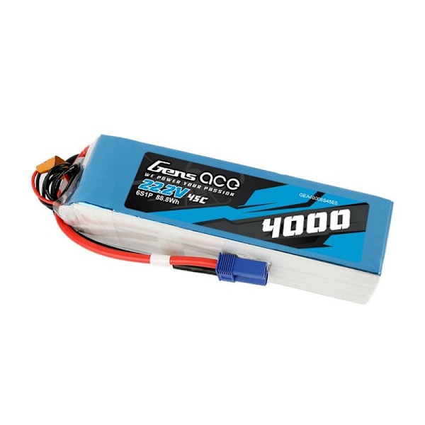 Gens Ace 4000mAh 22,2V 45C 6S1P batteri