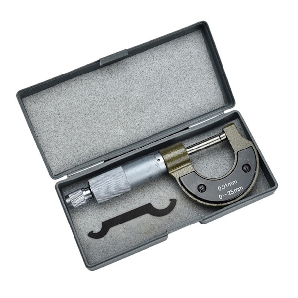Højpræcisions udvendig mikrometer 0-25 mm