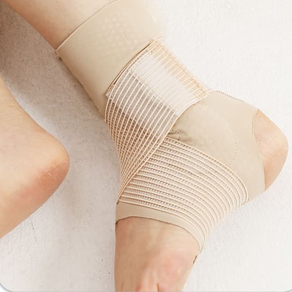 Sport ankelstöd (uppgraderad silikonrem) Beige M Beige M