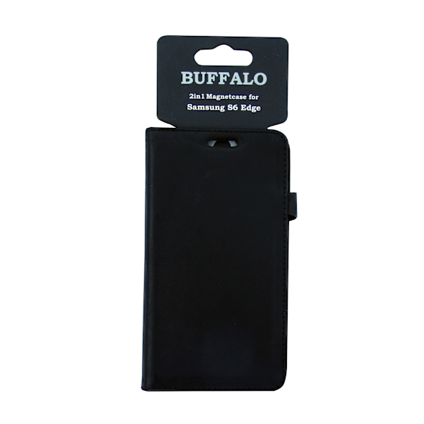 BUFFALO Mobilfodral 3 Kortfack Svart - Samsung S6 Edge