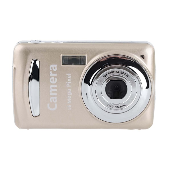 INF 1080P, 16 MP kompakt digitalkamera med 2,4-tommer skærm - 32 GB Guld