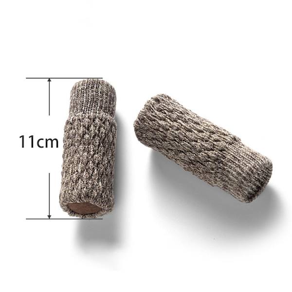 Stickade Stolstrumpor / Möbeltassar, 16-pack Khaki Khaki