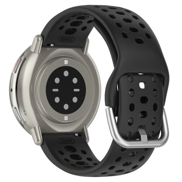Amazfit Active 2 Band - Andningsbart silikon sportbyte Black Black