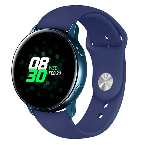 Silikonarmband för Samsung Galaxy Watch Active Blå 22 mm