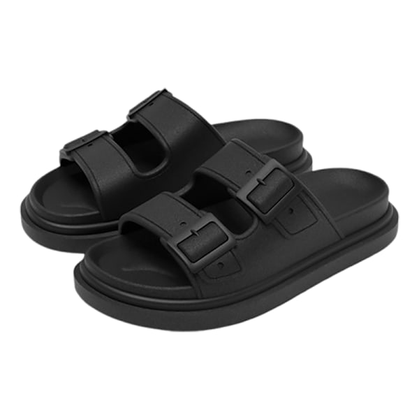 Komfortable hvide EVA-slippers Sort 41-42