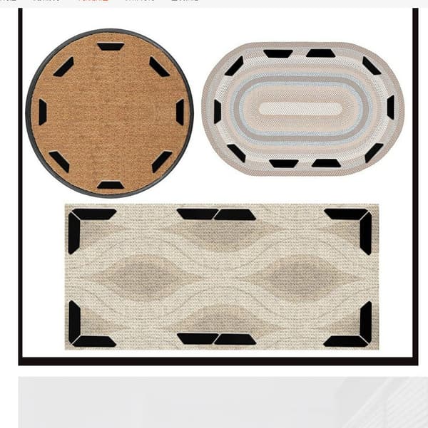 Säkra dina mattor: 2 mm svarta halkskydd för mattor (4-pack)