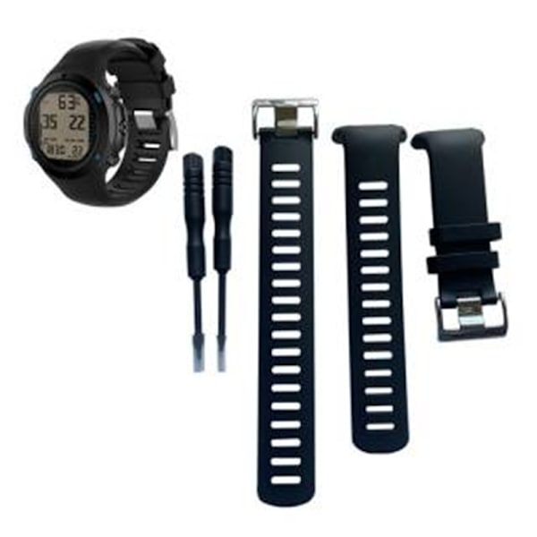 INF Urrem til Suunto D4/D4i Novo med afmonteringsværktøj Sort