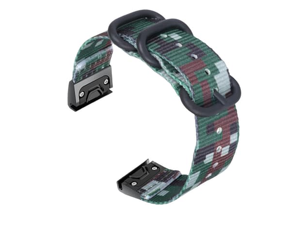 Garmin Quick Release Fenix 5X 6X Tactical Nylon -kellonhihna 26 mm 26 mm