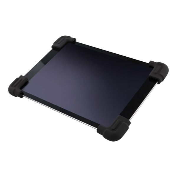 Case in silicone for 9-11.6" tablets, stand, black