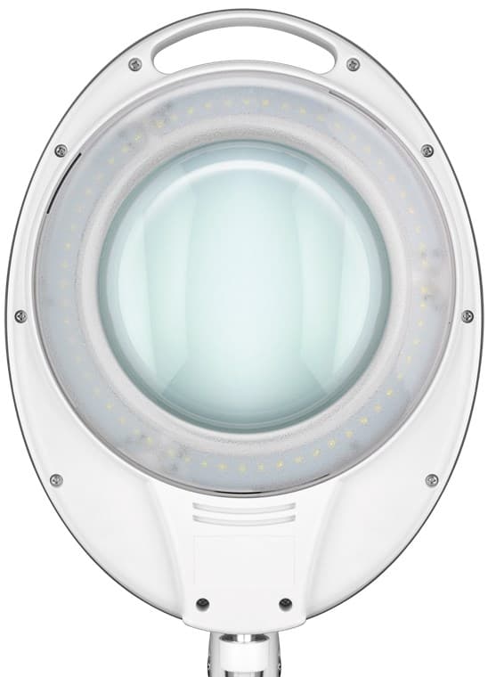 LED-luplampe med klemme, 8 W, hvid