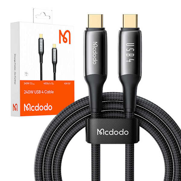 Mcdodo CA-2990 USB-C till USB-C-kabel, PD 140W, 1,2m (svart)