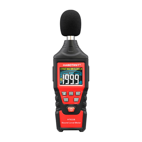 Digital decibelmätare Habotest HT622B USB A/C