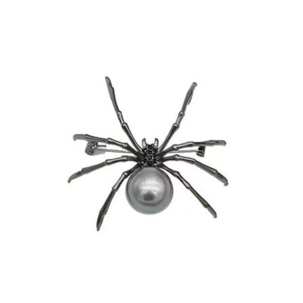 Spider broche nål Sort