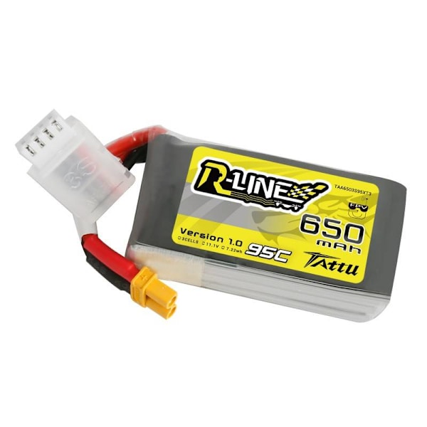 Batteri Tattu R-Line 650mAh 11,1V 95C 3S1P XT30 Lipo