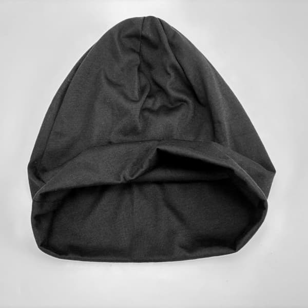 Tynd Slouchy Beanie Hat til forår/sommer Black Black