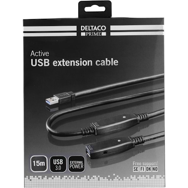 USB 3.0 extens cable active TypeA Type A 15m blue