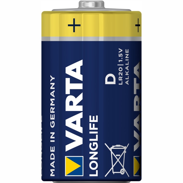 Varta Longlife D / LR20 Batteri 2-pack