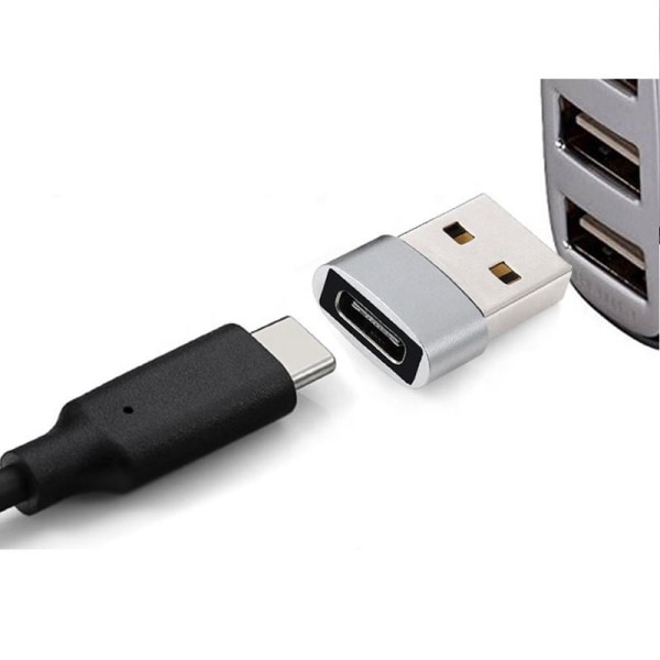 USB-C till USB 2.0 adapter Mörkgrå