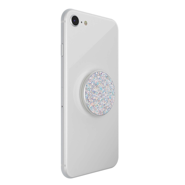POPSOCKETS Sparkle Snow White Avtagbart Grip med Ställfunktion Premium