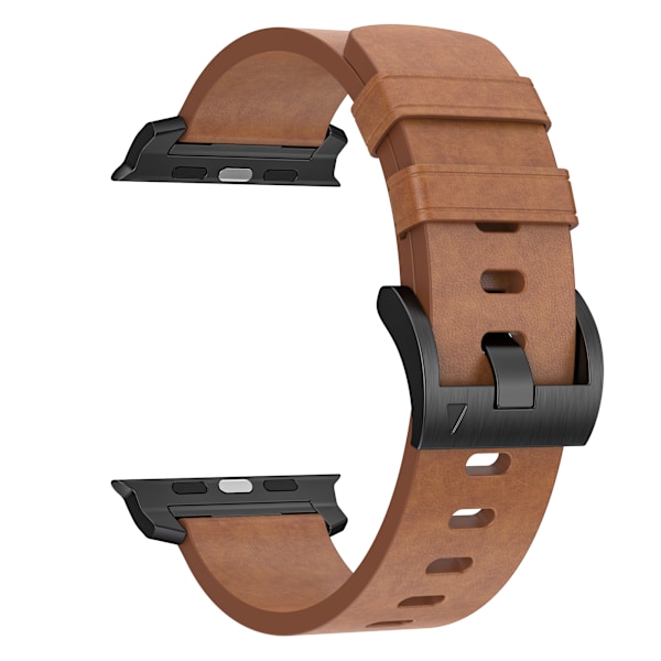 Horween läderarmband för Apple Watch 42/44/46/49 mm - mörkbrun Brun