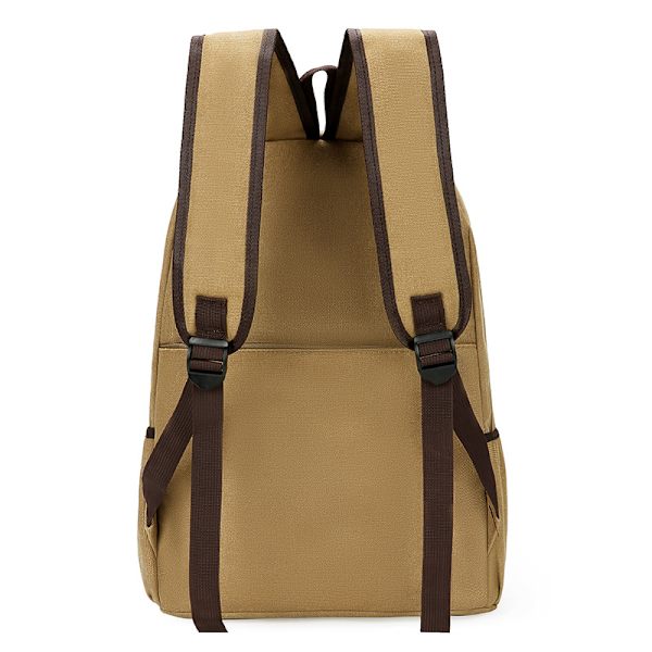 Canvas-reppu jokapäiväiseen käyttöön Khaki