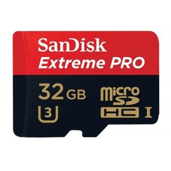 Minneskort SanDisk Extreme Pro microSDHC 32GB 100/90 MB/s A1 C10 V30 (SDSQXCG-032G-GN6MA)