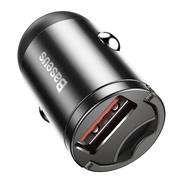 Baseus Tiny Star Mini Quick Charge Billaddare USB Port 30W Grå
