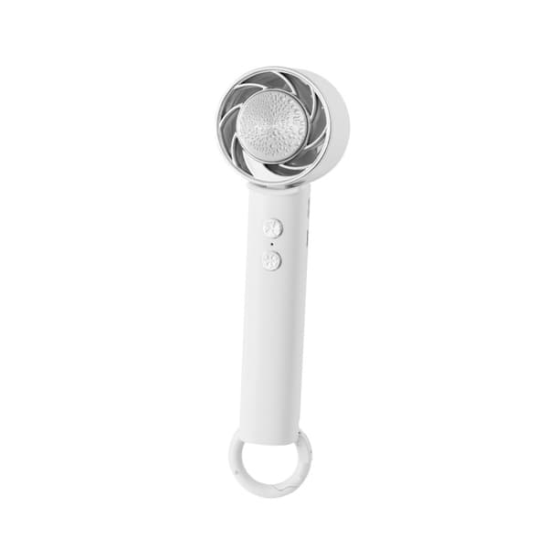 Bærbar nakkeventilator, sammenfoldelig bladløs ventilator med 90° rotation White White