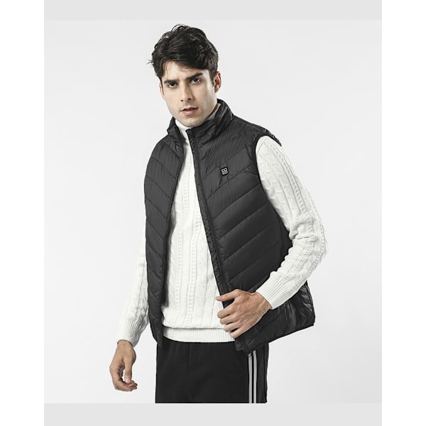 Varm vest Sort S