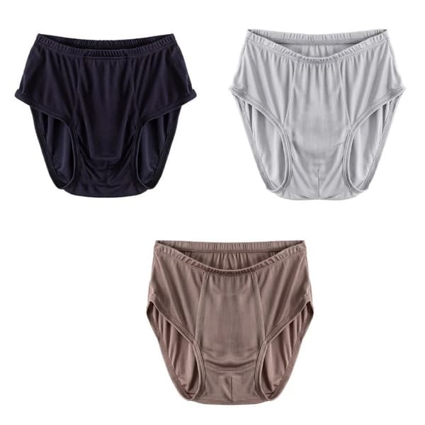 4-pack herr silkesboxerbriefs andningsbara bekväma underkläder Multicolor1 L Multicolor1 L