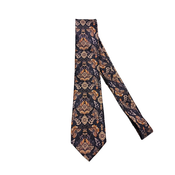 Snygg tryckt slips - SMC-15 | Polyester slips för män