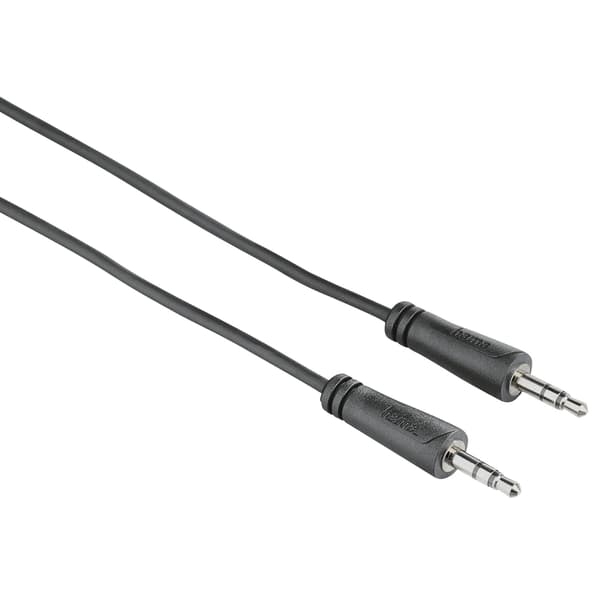 Kabel Audio 3.5mm-3.5mm Svart 1.5m