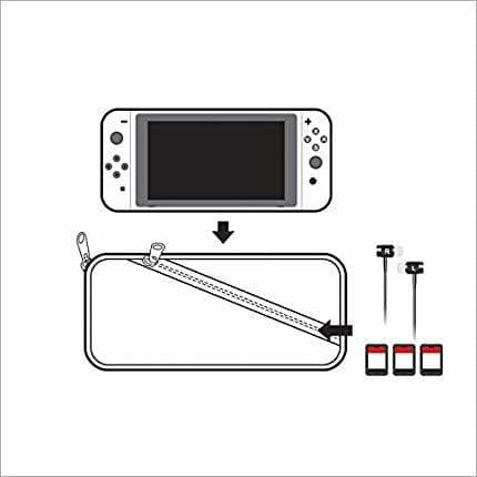 Blødt opbevaringsetui kompatibel med Nintendo Switch Lite