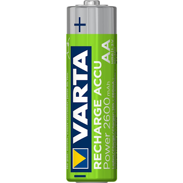 AA (Mignon)/HR6 (5716) laddningsbart batteri - 2600 mAh, 4 st. i blister