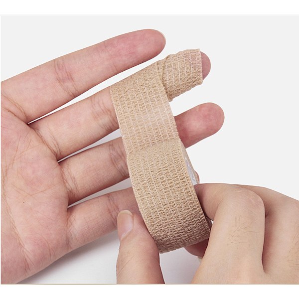 Guitar Finger Protectors, Anti-Pain Finger Wraps for Guitar Players Beige 5 cm