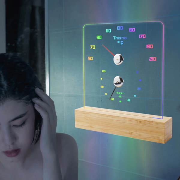 RGB bastutermometer - exakta temperatur- och luftfuktighetsavläsningar