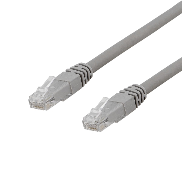 U/UTP Cat6a patch cable, LSZH, 0.3m, grey