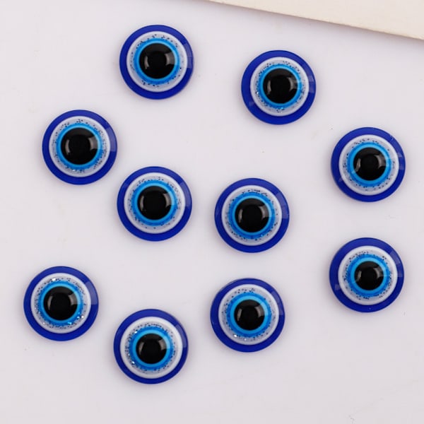DIY-kit med Resin Evil Eye - Marinblå L