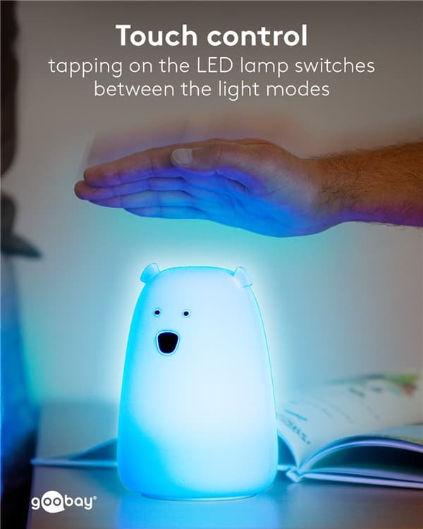 LED-nattlampa "Isbjörn"