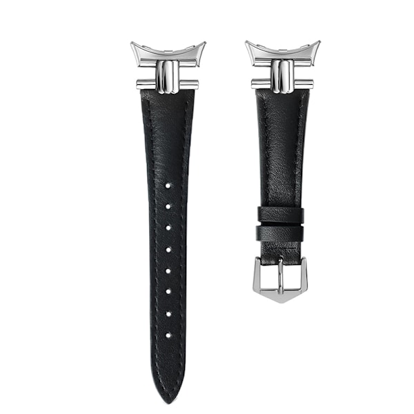Armband i äkta Läder för Google Pixel Watch 3 Svart 45 mm