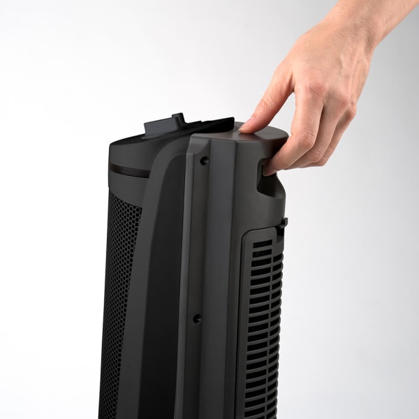 Keramisk Tornvärmare 2000W Svart